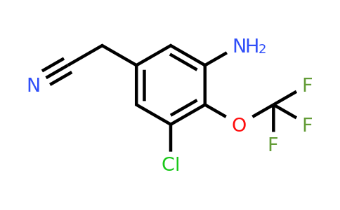 1805266-79-8 | 3-Amino-5-chloro-4-(trifluoromethoxy)phenylacetonitrile