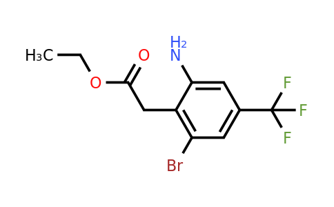 1805268-52-3 | Ethyl 2-amino-6-bromo-4-(trifluoromethyl)phenylacetate