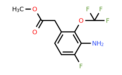 1805270-83-0 | Methyl 3-amino-4-fluoro-2-(trifluoromethoxy)phenylacetate