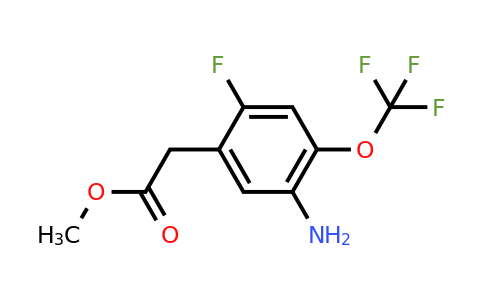 1805270-87-4 | Methyl 5-amino-2-fluoro-4-(trifluoromethoxy)phenylacetate