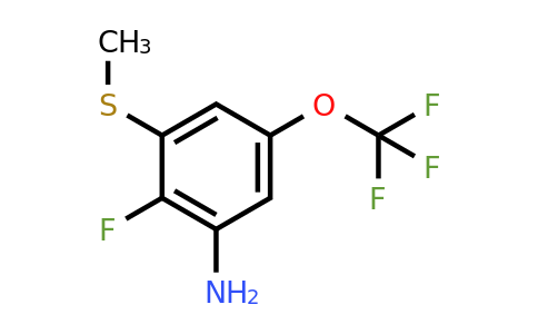 1805271-13-9 | 3-Amino-2-fluoro-5-(trifluoromethoxy)thioanisole