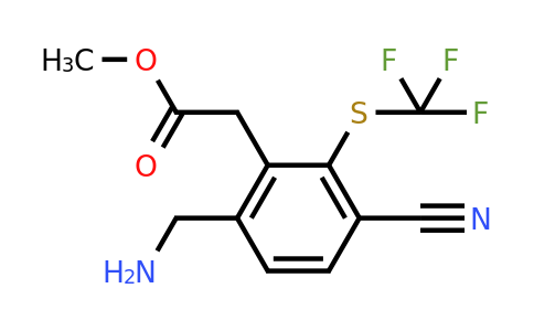 1805273-81-7 | Methyl 6-aminomethyl-3-cyano-2-(trifluoromethylthio)phenylacetate