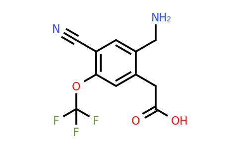 1805275-67-5 | 2-Aminomethyl-4-cyano-5-(trifluoromethoxy)phenylacetic acid
