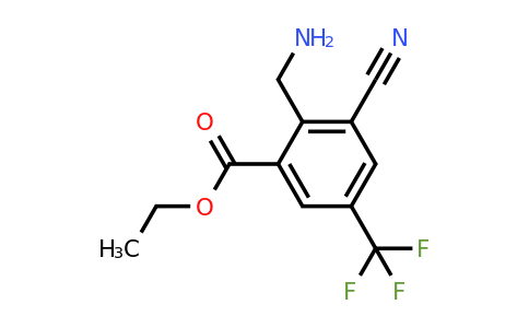 1805275-75-5 | Ethyl 2-aminomethyl-3-cyano-5-(trifluoromethyl)benzoate