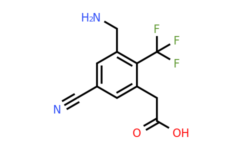 1805276-35-0 | 3-Aminomethyl-5-cyano-2-(trifluoromethyl)phenylacetic acid