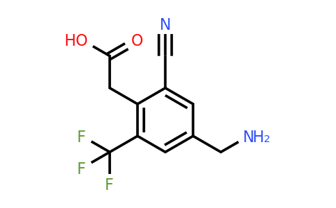 1805276-42-9 | 4-Aminomethyl-2-cyano-6-(trifluoromethyl)phenylacetic acid