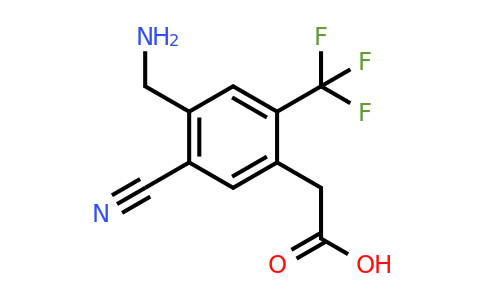 1805276-50-9 | 4-Aminomethyl-5-cyano-2-(trifluoromethyl)phenylacetic acid