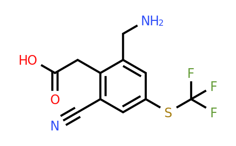1805277-78-4 | 2-Aminomethyl-6-cyano-4-(trifluoromethylthio)phenylacetic acid