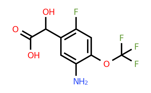 1805278-50-5 | 5-Amino-2-fluoro-4-(trifluoromethoxy)mandelic acid
