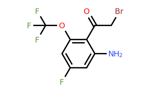 1805278-58-3 | 2'-Amino-4'-fluoro-6'-(trifluoromethoxy)phenacyl bromide