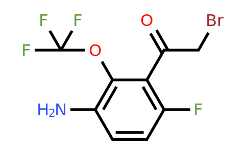 1805278-68-5 | 3'-Amino-6'-fluoro-2'-(trifluoromethoxy)phenacyl bromide