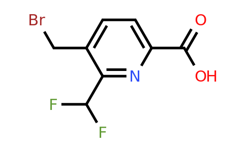 3-(Bromomethyl)-2-(difluoromethyl)pyridine-6-carboxylic acid