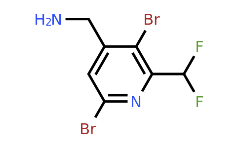 4-(Aminomethyl)-3,6-dibromo-2-(difluoromethyl)pyridine