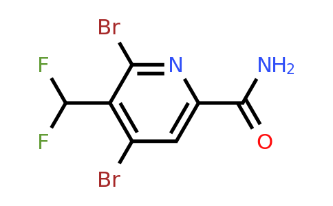 2,4-Dibromo-3-(difluoromethyl)pyridine-6-carboxamide