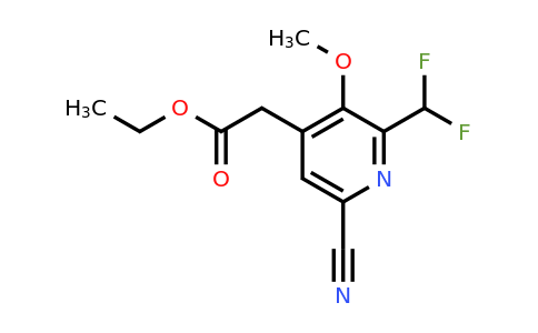 1805289-72-8 | Ethyl 6-cyano-2-(difluoromethyl)-3-methoxypyridine-4-acetate