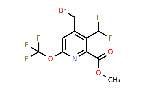 1805305-99-0 | Methyl 4-(bromomethyl)-3-(difluoromethyl)-6-(trifluoromethoxy)pyridine-2-carboxylate