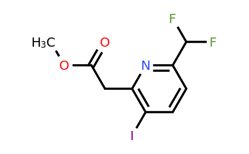 1805310-28-4 | Methyl 6-(difluoromethyl)-3-iodopyridine-2-acetate