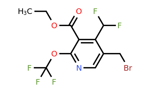 Ethyl 5-(bromomethyl)-4-(difluoromethyl)-2-(trifluoromethoxy)pyridine-3-carboxylate