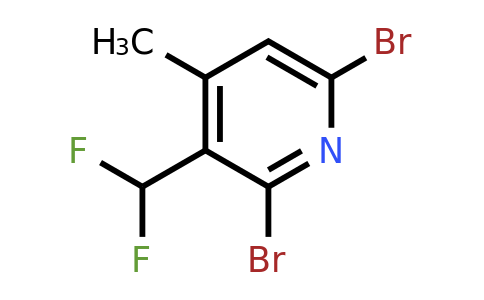 2,6-Dibromo-3-(difluoromethyl)-4-methylpyridine
