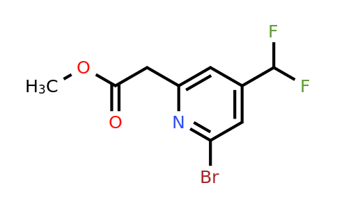 1805321-02-1 | Methyl 2-bromo-4-(difluoromethyl)pyridine-6-acetate