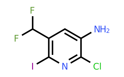 1805325-45-4 | 3-Amino-2-chloro-5-(difluoromethyl)-6-iodopyridine