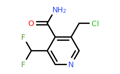 3-(Chloromethyl)-5-(difluoromethyl)pyridine-4-carboxamide