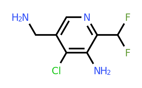 3-Amino-5-(aminomethyl)-4-chloro-2-(difluoromethyl)pyridine