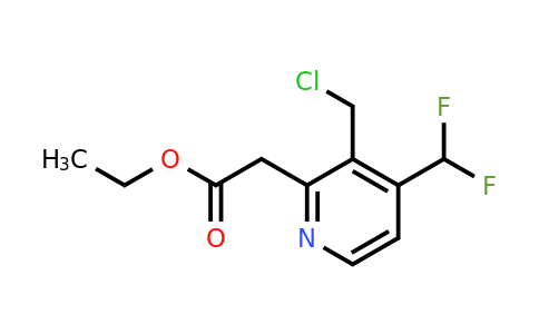 1805336-76-8 | Ethyl 3-(chloromethyl)-4-(difluoromethyl)pyridine-2-acetate