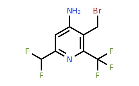 4-Amino-3-(bromomethyl)-6-(difluoromethyl)-2-(trifluoromethyl)pyridine