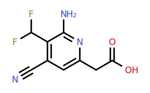 2-Amino-4-cyano-3-(difluoromethyl)pyridine-6-acetic acid