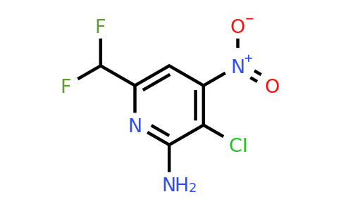 1805349-10-3 | 2-Amino-3-chloro-6-(difluoromethyl)-4-nitropyridine