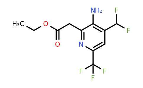 1805349-65-8 | Ethyl 3-amino-4-(difluoromethyl)-6-(trifluoromethyl)pyridine-2-acetate