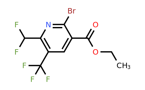 1805358-14-8 | Ethyl 2-bromo-6-(difluoromethyl)-5-(trifluoromethyl)pyridine-3-carboxylate