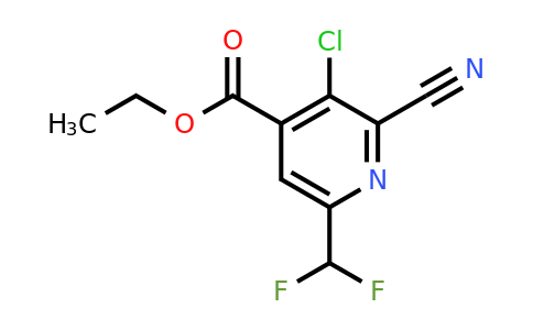 1805361-74-3 | Ethyl 3-chloro-2-cyano-6-(difluoromethyl)pyridine-4-carboxylate