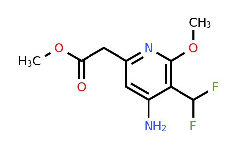 1805363-95-4 | Methyl 4-amino-3-(difluoromethyl)-2-methoxypyridine-6-acetate