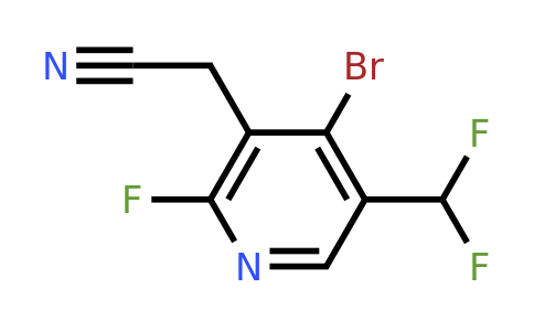 4-Bromo-5-(difluoromethyl)-2-fluoropyridine-3-acetonitrile