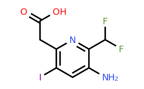 1805367-64-9 | 3-Amino-2-(difluoromethyl)-5-iodopyridine-6-acetic acid