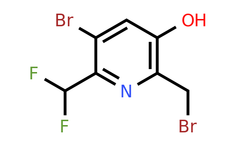 3-Bromo-6-(bromomethyl)-2-(difluoromethyl)-5-hydroxypyridine