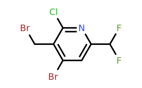 1805373-21-0 | 4-Bromo-3-(bromomethyl)-2-chloro-6-(difluoromethyl)pyridine