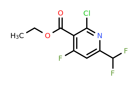 1805374-81-5 | Ethyl 2-chloro-6-(difluoromethyl)-4-fluoropyridine-3-carboxylate