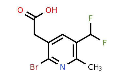 2-Bromo-5-(difluoromethyl)-6-methylpyridine-3-acetic acid