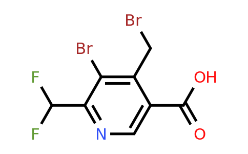 3-Bromo-4-(bromomethyl)-2-(difluoromethyl)pyridine-5-carboxylic acid