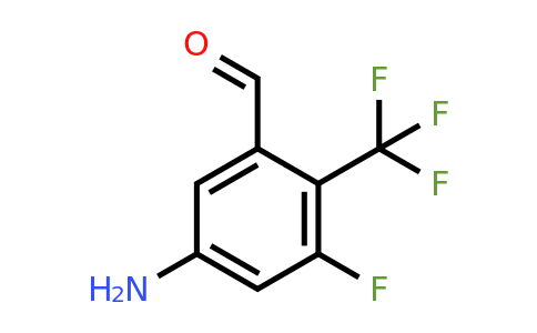 1805393-21-8 | 5-Amino-3-fluoro-2-(trifluoromethyl)benzaldehyde