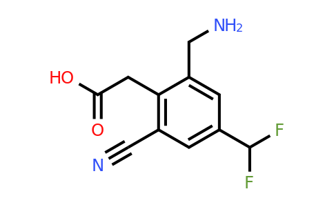 1805394-24-4 | 2-Aminomethyl-6-cyano-4-(difluoromethyl)phenylacetic acid