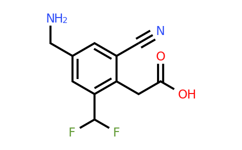 1805394-30-2 | 4-Aminomethyl-2-cyano-6-(difluoromethyl)phenylacetic acid