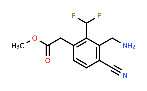 1805394-74-4 | Methyl 3-aminomethyl-4-cyano-2-(difluoromethyl)phenylacetate