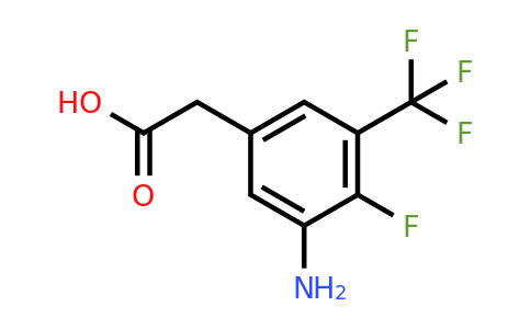 1805395-41-8 | 3-Amino-4-fluoro-5-(trifluoromethyl)phenylacetic acid