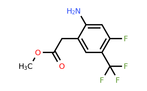 1805395-91-8 | Methyl 2-amino-4-fluoro-5-(trifluoromethyl)phenylacetate