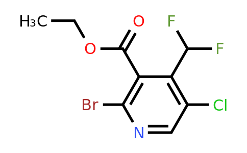 Ethyl 2-bromo-5-chloro-4-(difluoromethyl)pyridine-3-carboxylate
