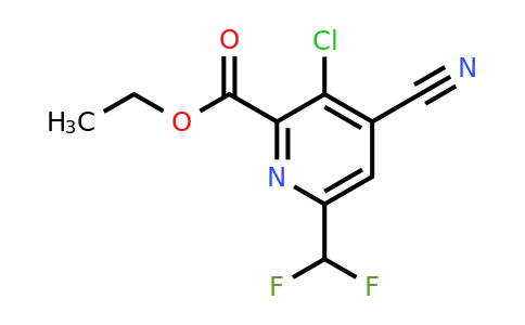 1805397-59-4 | Ethyl 3-chloro-4-cyano-6-(difluoromethyl)pyridine-2-carboxylate